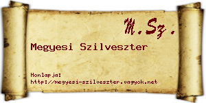 Megyesi Szilveszter névjegykártya